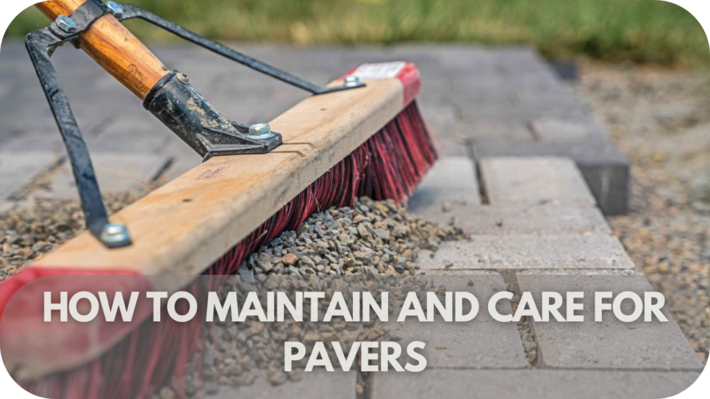 Tips for maintaining and caring for pavers.