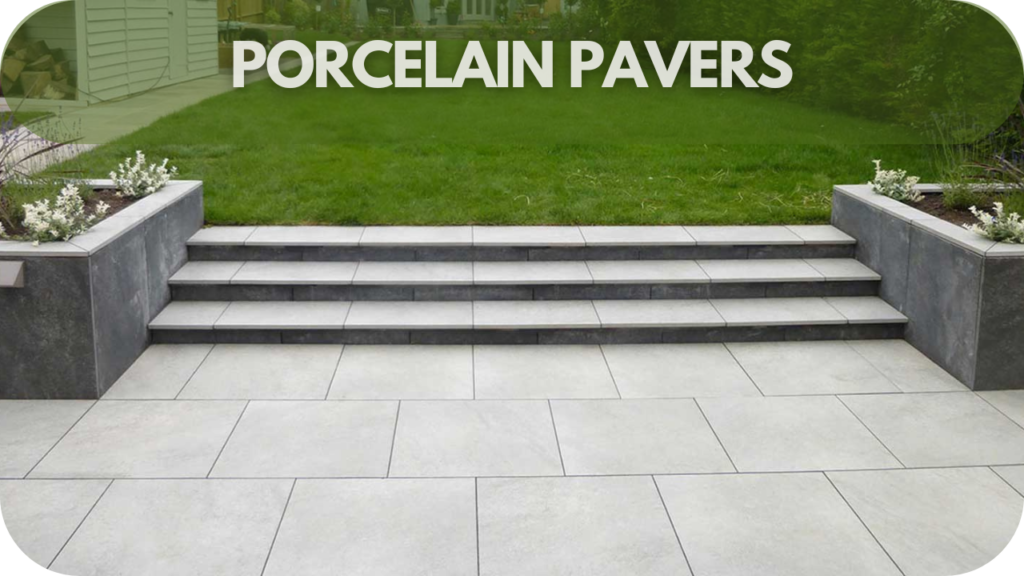 Durable and stylish porcelain pavers for modern garden and patio designs, offering long-lasting performance and low maintenance.