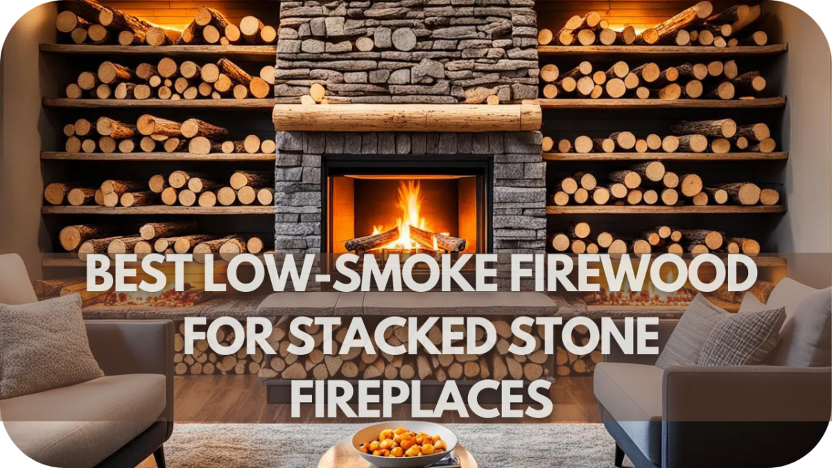 "Best Low-Smoke Firewood for Stacked Stone Fireplaces"