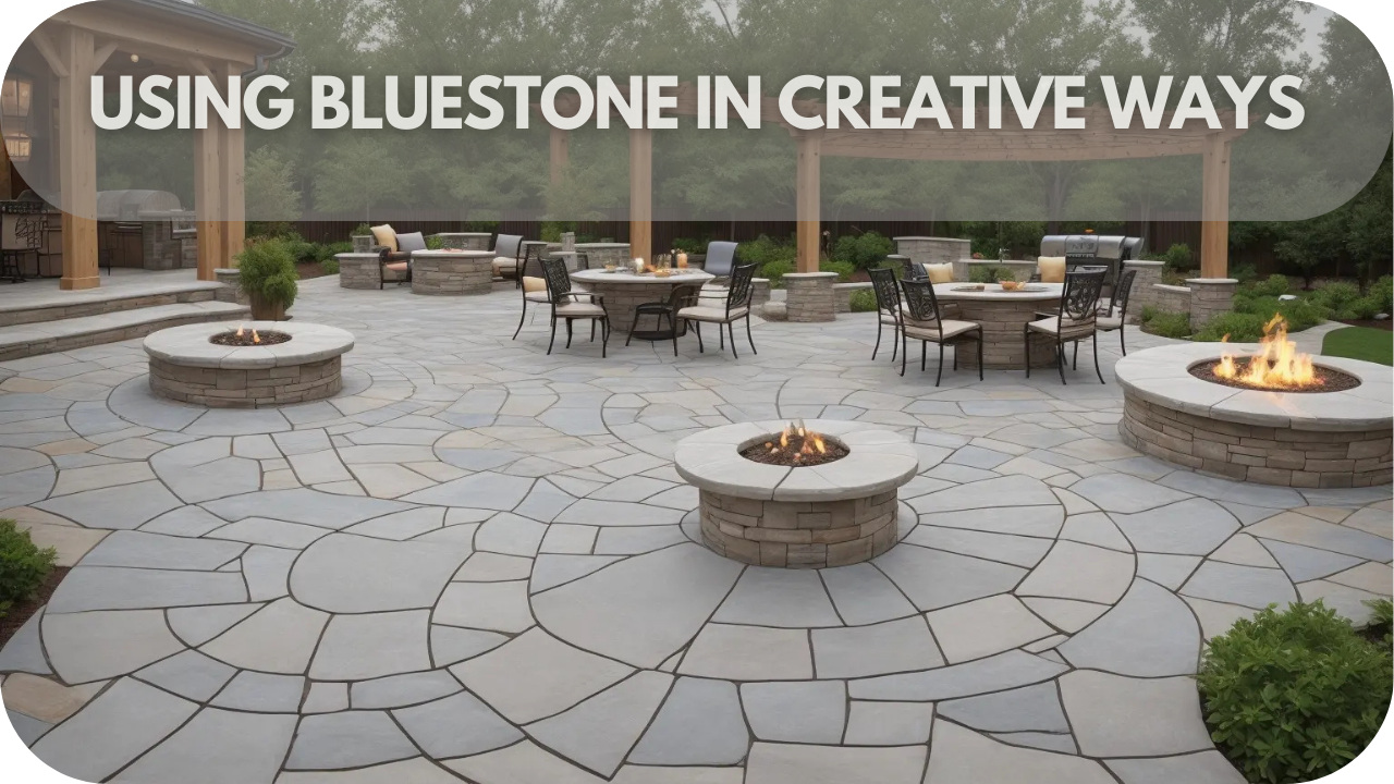 Creative applications of Bluestone flooring