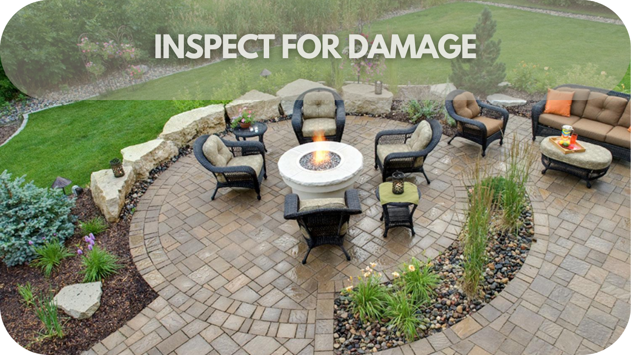 Inspect and fix patio damage