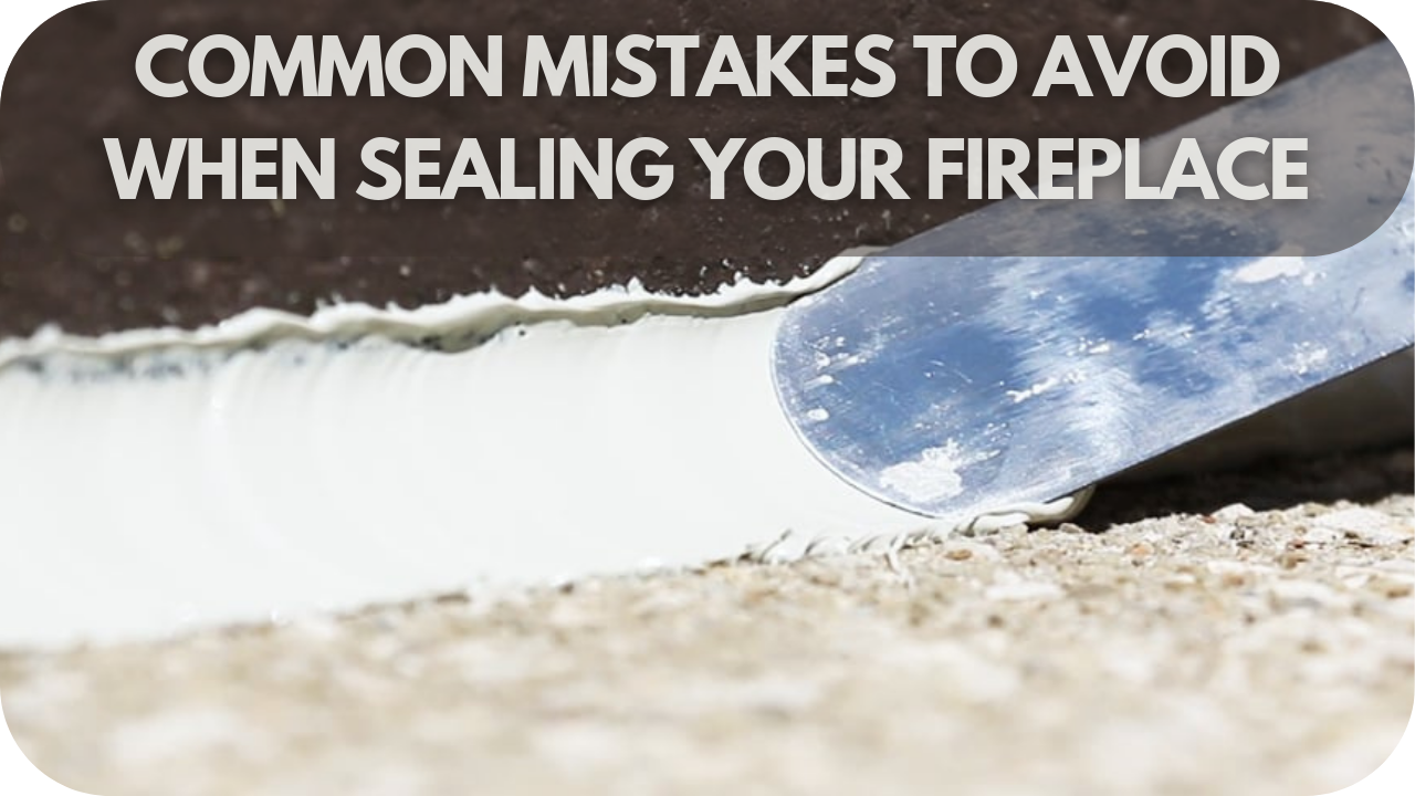 Mistakes when sealing fireplace