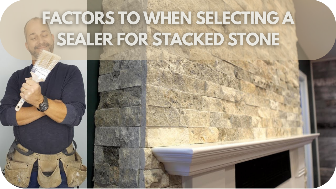 Selecting sealer for stacked stone