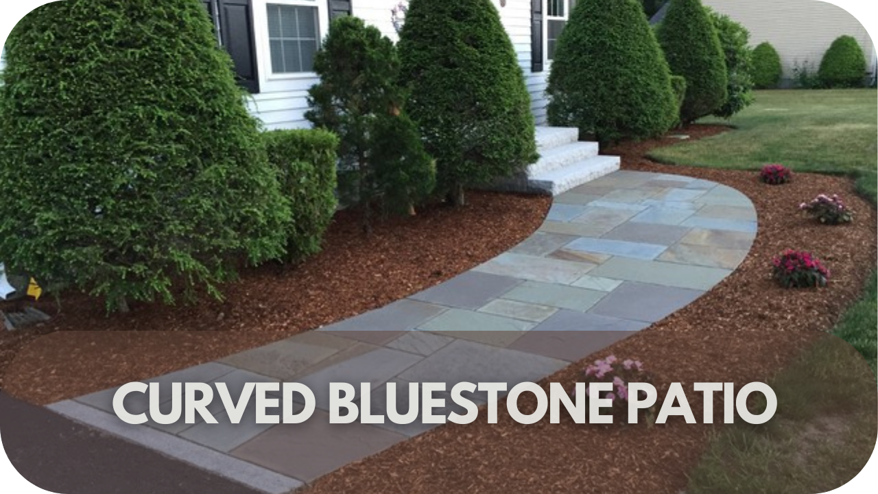 Curved Bluestone patio