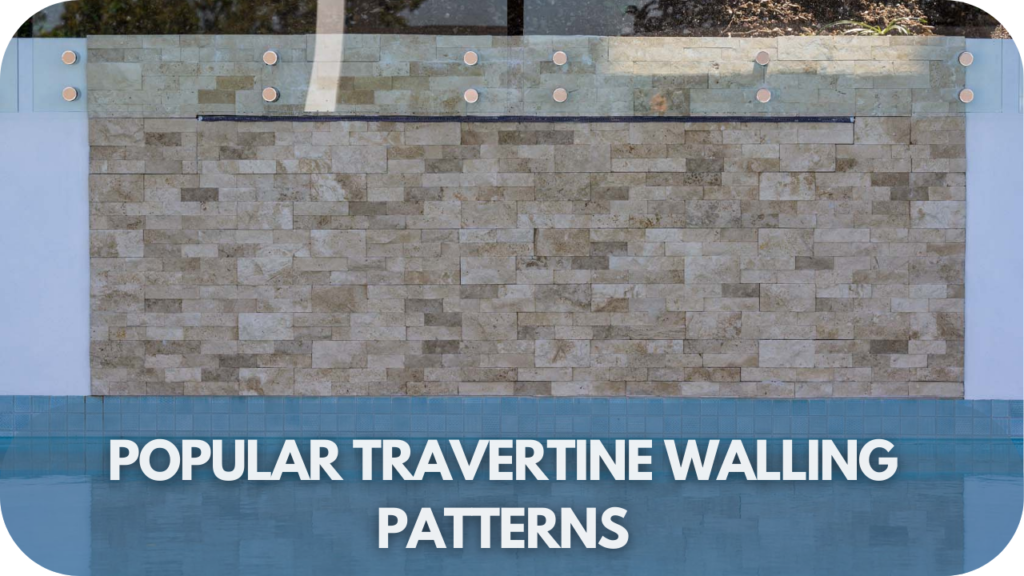 Top travertine walling patterns