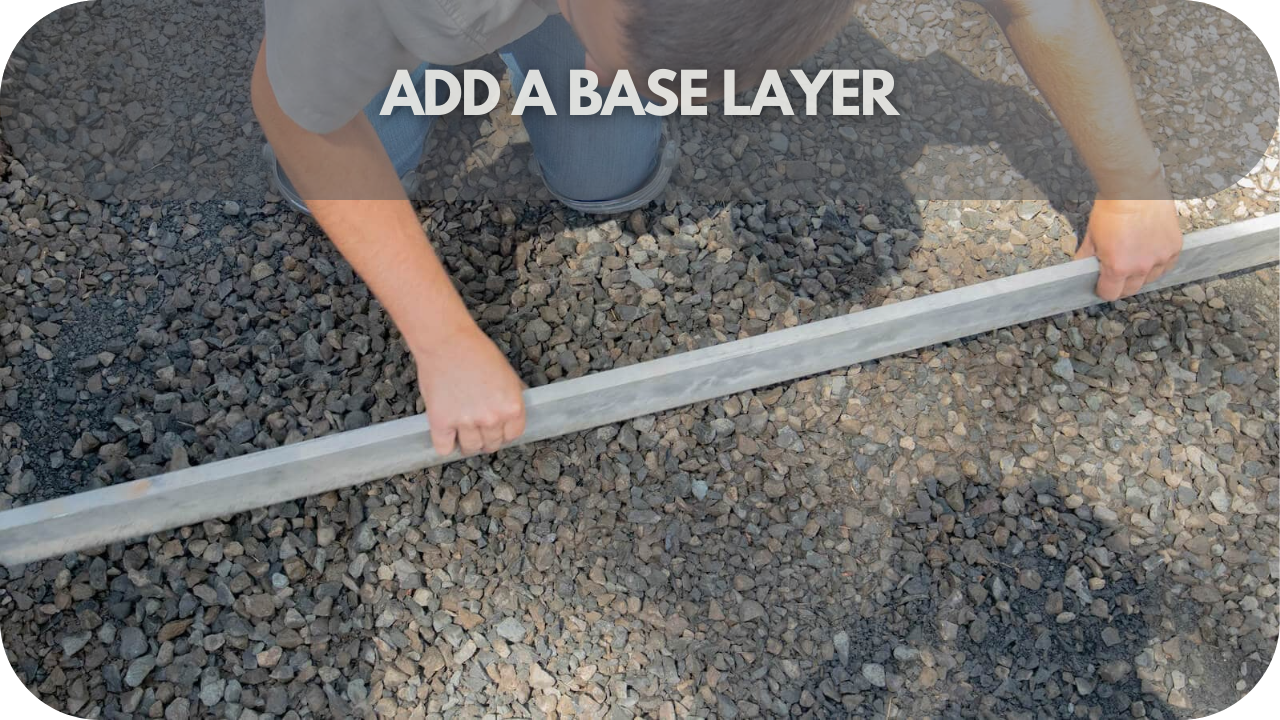 Adding a base layer for stone installation