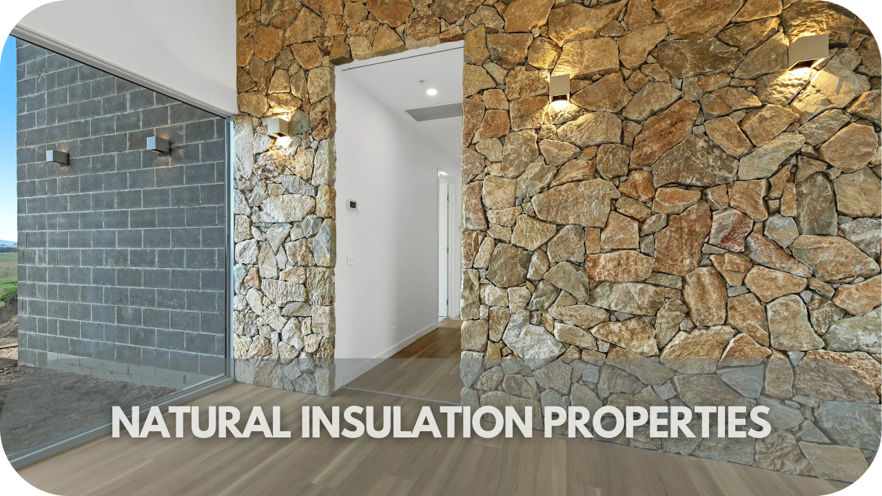 Jamieson limestone's natural insulation benefits