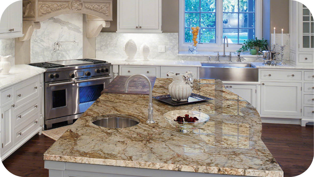 Hotham Granite used in premium kitchen design.